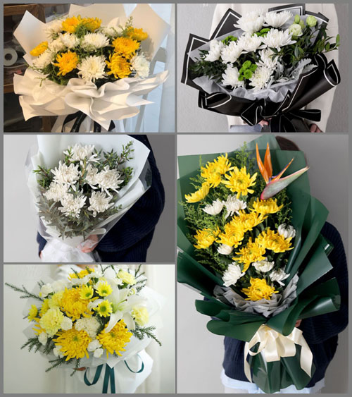 河北衡水冀州市魏屯镇白事花束代送